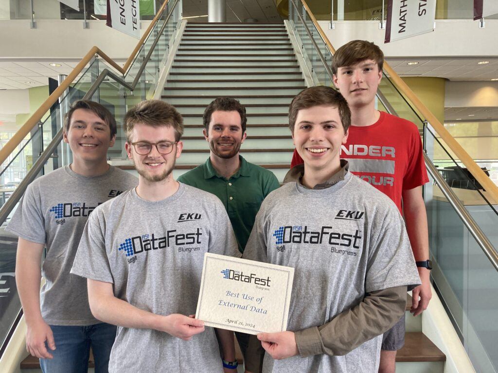 (l to r) John Robinson and J.T. Moore; back row, Justin Ellis, Carson Kizer and Aidan Harrison