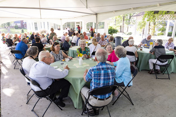 Guests enjoy time on campus at the 2022 Golden Year Reunion.