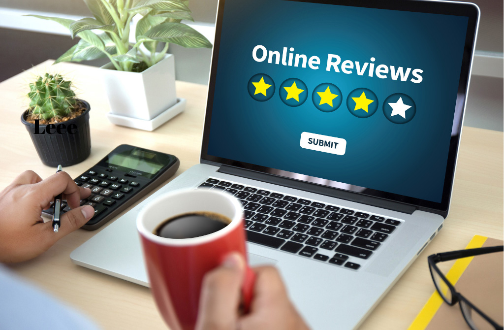 A person submitting a review to help businesses gain feedback about their service