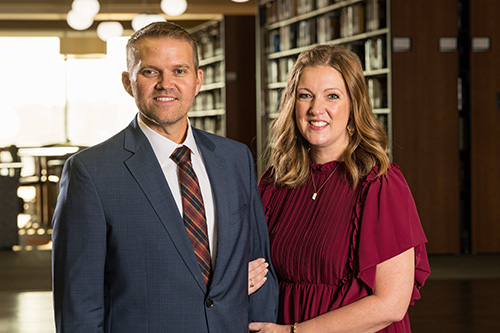 President Keith Harris and his wife Lindsey